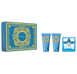 Versace Man Eau Fraiche zestaw woda toaletowa spray 50ml + żel pod prysznic 50ml + balsam po goleniu 50ml