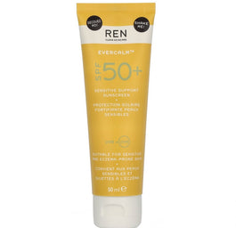 REN Evercalm Sensitive Support Sunscreen SPF50+ delikatny krem przeciwsłoneczny 50ml