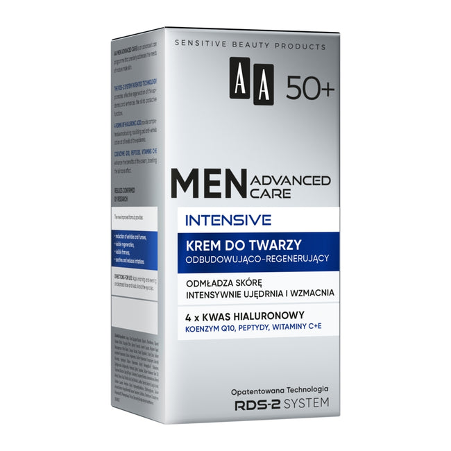 AA Men Advanced Care Intensive 50+ krem do twarzy odbudowująco-regenerujący 50ml