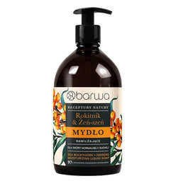 Barwa Receptury Natury nawilżające mydło w płynie Rokitnik + Żeń-szeń 480ml