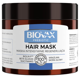 BIOVAX Prebiotic maska intensywnie regenerująca do wrażliwej skóry głowy 250ml