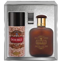 Evaflor Double Whisky zestaw woda toaletowa spray 100ml + dezodorant spray 150ml + klips na banknoty