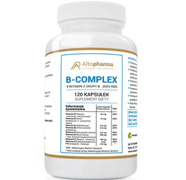 AltoPharma Witamina B Complex 200% RWS suplement diety 120 kapsułek