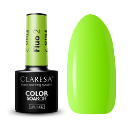 Claresa Soak Off UV/LED Fluo lakier hybrydowy 2 5g