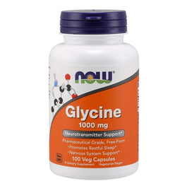 Now Foods Glycine 1000mg glicyna suplement diety 100 vege kapsułek