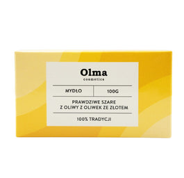 Olma Cosmetics Prawdziwe szare mydło z oliwy z oliwek ze złotem 100g