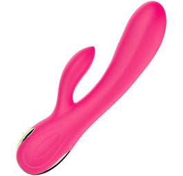 B-Series Fox Silicone Vibrator wibrator królik z możliwością regulacji natężenia pulsacji oraz funkcją grzania Pink