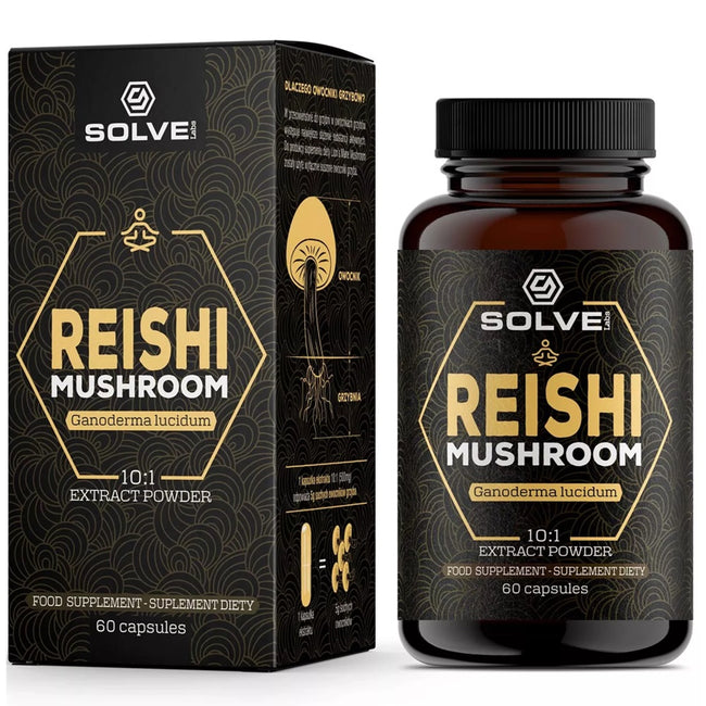 Solve Labs Reishi Mushroom suplement diety 60 kapsułek