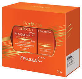 Perfecta Fenomen C zestaw przeciwzmarszczkowy krem do twarzy 70+ 50ml + przeciwzmarszczkowy krem pod oczy i na powieki 15ml