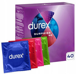 Durex Suprise Me mix prezerwatywy 40 szt dla przyjemności odkrywania