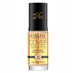 Eveline Cosmetics Cover Sensation Foundation długotrwały podkład kryjący SPF10 101 Ivory 30ml