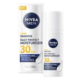 Nivea Men Sensitive Daily Protect nawilżający krem do twarzy SPF30 50ml