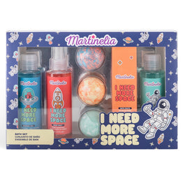 Martinelia I Need More Space Complete Bath Set zestaw sól do kąpieli 100g + mgiełka do ciała 150ml + szampon 150ml + żel pod prysznic 150ml + kule do kąpieli 3x60g