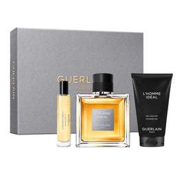 Guerlain L'Homme Ideal zestaw woda toaletowa spray 100ml + woda toaletowa spray 10ml + żel pod prysznic 75ml