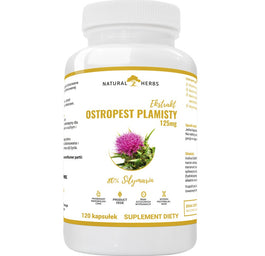 Natural Herbs Ostropest Plamisty suplement diety 120 kapsułek