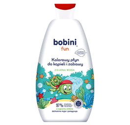 Bobini Fun kolorowy płyn do kapieli i zabawy Zielona Woda 500ml