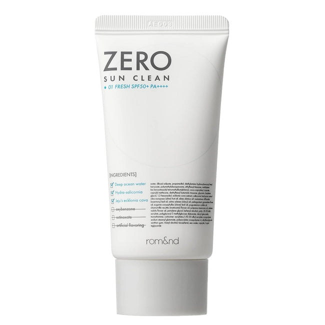 Rom&nd Zero Sun Clean krem przeciwsłoneczny do twarzy SPF50+ PA++++ 01 Fresh 50ml