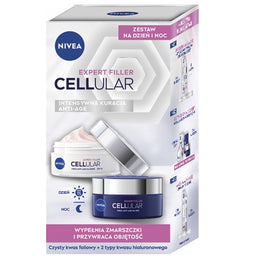 Nivea Cellular Expert Filler zestaw przeciwzmarszczkowy krem na dzień 50ml + przeciwzmarszczkowy krem na noc 50ml