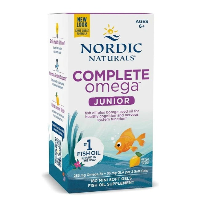Nordic Naturals Complete Omega Junior suplement diety dla dzieci 180 mini kapsułek