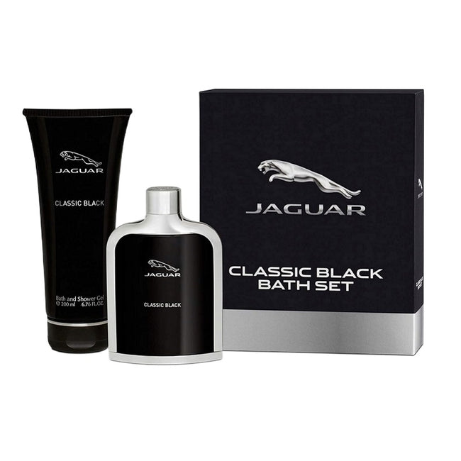 Jaguar Classic Black zestaw woda toaletowa spray 100ml + żel pod prysznic 200ml