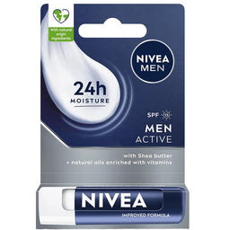 Nivea Men Active pielęgnująca pomadka do ust SPF15 4.8g