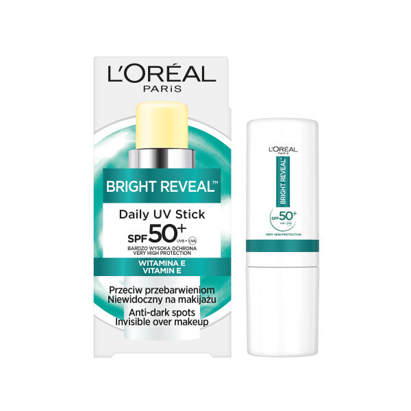 L'Oreal Paris Bright Reveal Daily UV Stick ochronny sztyft przeciwsłoneczny z SPF50+ 9ml