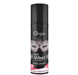 Orgie Dual Vibe! Kissable Liquid Vibrator wibrujący żel intymny Strawberry Gin and Tonic 15ml