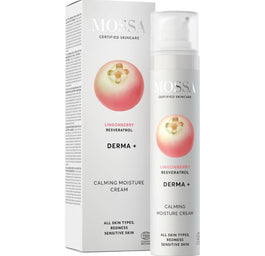 MOSSA Derma+ uspokajający krem nawilżający z borówką brusznicą i resweratrolem 50ml