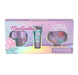 Martinelia Let's Be Mermaids Makeup Set zestaw paletka cieni do powiek + lakier do paznokci 2szt. + błyszczyk do ust