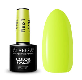 Claresa Soak Off UV/LED Fluo lakier hybrydowy 1 5g