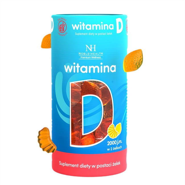 Noble Health Premium Wellness witamina D suplement diety w postaci żelek 180g