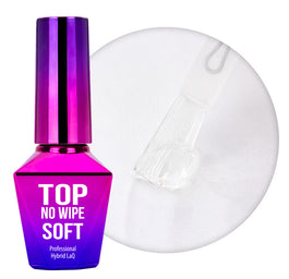 MollyLac Top No Wipe Soft top bez przemywania Clear 10g