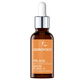 UZDROVISCO Pre-Age antyoksydacyjne serum 9% wit. C na przebarwienia 30ml