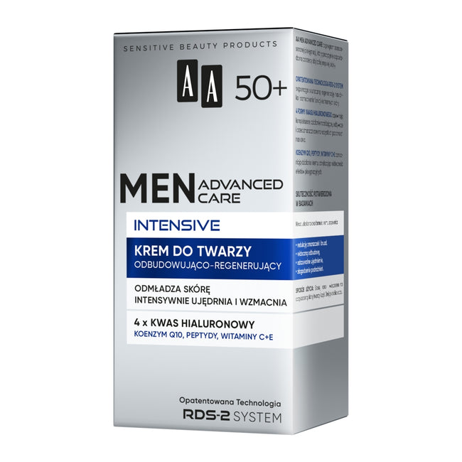 AA Men Advanced Care Intensive 50+ krem do twarzy odbudowująco-regenerujący 50ml