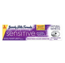 Beverly Hills Natural White Sensitive Purple Toothpaste wybielająca pasta do zębów nadwrażliwych 100ml