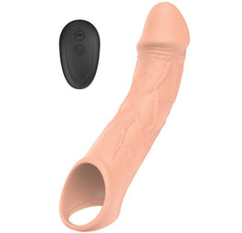 B-Series Magic Vibrating Extension wibracyjna przedłużka na penisa z pilotem