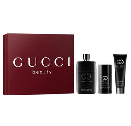Gucci Guilty Pour Homme zestaw woda perfumowana spray 90ml + dezodorant sztyft 75ml + żel pod prysznic 50ml