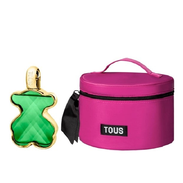Tous LoveMe The Emerald Elixir zestaw perfumy spray 90ml + kosmetyczka