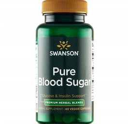 Swanson Pure Blood Sugar suplement diety wspierający zdrowy poziom glukozy we krwi 60 kapsułek