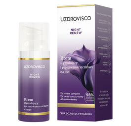 UZDROVISCO Night Renew krem stymulujący i przeciwzmarszczkowy na noc 50ml