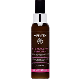 Apivita Eye Make-Up Remover Gentle Cleansing Milk delikatne mleczko do demakijażu oczu z miodem i lipą 100ml