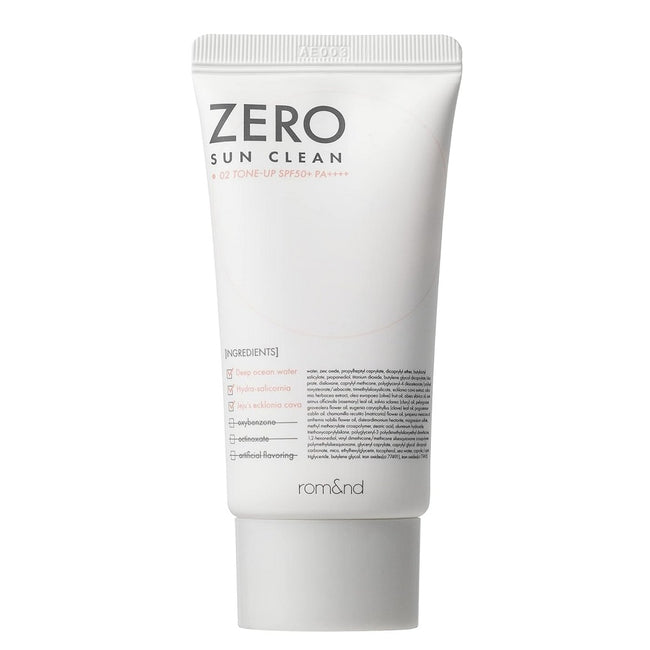 Rom&nd Zero Sun Clean krem przeciwsłoneczny do twarzy SPF50+ PA++++ 02 Tone Up 50ml