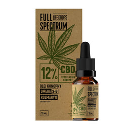 Full Spectrum Olejek Konopny CBD+CBDA 12% krople 15ml