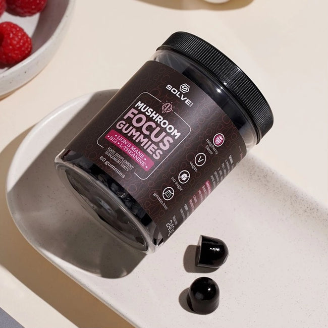 Solve Labs Mushroom Focus Gummies suplement diety w żelkach 60szt
