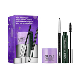 Clinique Eye Essentials: High Impact Lashes zestaw tusz do rzęs 7ml + balsam do demakijażu 15ml + eyeliner w kredce 0.14g