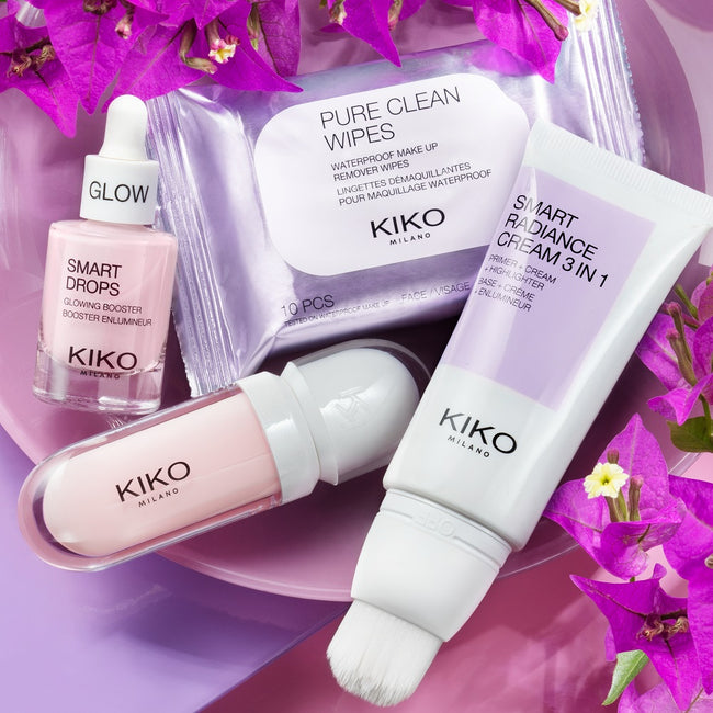 KIKO Milano Pure Clean Wipes Mini chusteczki do demakijażu twarzy oczu i ust 10szt