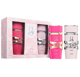 Lattafa 5th Anniversary Edition zestaw Yara woda perfumowana spray 100ml + Yara Candy woda perfumowana spray 100ml