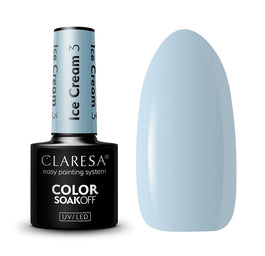Claresa Soak Off UV/LED Ice Cream lakier hybrydowy 3 5g