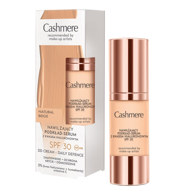 Cashmere Nawilżający podkład-serum z kwasem hialuronowym SPF