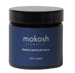 Mokosh Aktywny peeling do twarzy Róża z jagodą 60ml